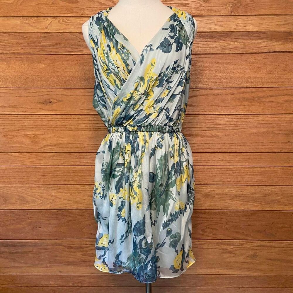 Elizabeth and James Y2K silk floral mini dress